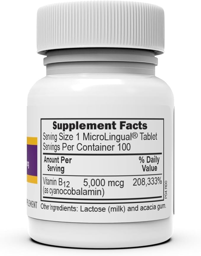 Superior Source No Shot Vitamin B12 Methylcobalamin (1000 mcg), Folic Acid, Quick Dissolve MicroLingual Tablets, 60 Count, Active Form of B12, Increase Energy, Healthy Heart, Boost Metabolism, Non-GMO