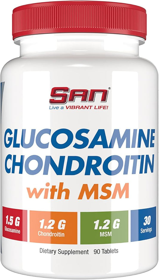 Premium Glucosamine Chondroitin with MSM Complex for Joint Support - Natural Formula for Healthy Joints and Mobility. 30 Servings