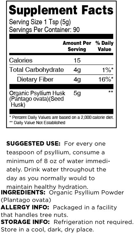 Terrasoul Superfoods Organic Psyllium Husk Powder, 2 Lbs (2 Pack) - Superfine Texture | High Purity | Keto Baking