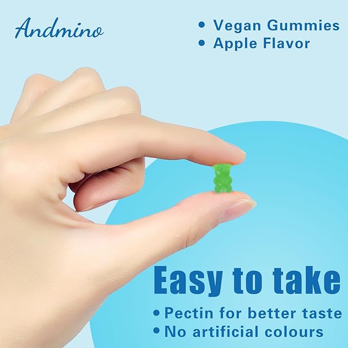 HMB and L-Leucine Gummies, 3000mg, with Trehalose, for Muscle Growth, Muscle Relief and Workout Recovery, for Adults & Elder, Non-GMO, Vegan, Gluten Free, Apple Flavor, 120
