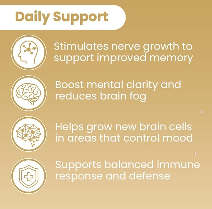 Sanar Naturals Lions Mane Supplement Capsules - Focus, Memory and Brain Function Support - Mushroom Lions Mane Powder Supplement Nootropic - Non-GMO, Gluten-Free, 120 Pills