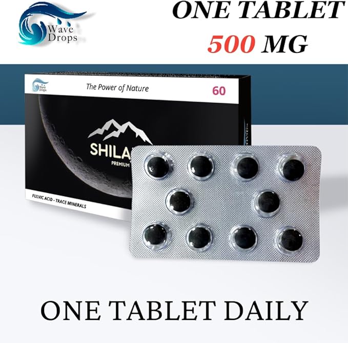 100% Pure Maximum Strength Shilajit Resin Tablets: Energy, Metabolism, Immunity - 85+ Trace Minerals & Fulvic Acid - Natural Shilajit Tablets