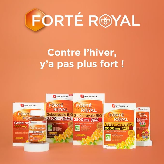 Organic Royal Jelly 2000mg 20 Phials
