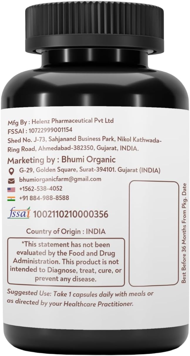 Aged and Fermented Black Garlic Capsules, 60 Veg Capsules, 500 mg