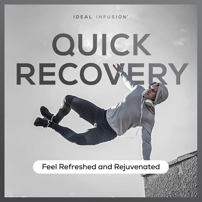 Ideal Infusion Nighttime Recovery & Deep Sleep Supplement: Relaxation and Stress Support - Magnesium Glycinate, KSM-66 (Melatonin Free) Muscle Cramp Relief, Vegan