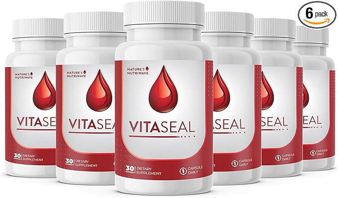 Vitaseal – Daily Support with Botanicals, Vitamins C E & Minerals – Natural Formula, Non-Habit Forming, Made in USA, Vegan-Friendly – 30 Capsules, 6 Month Supply