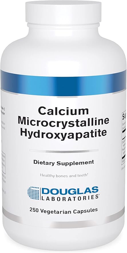 Douglas Laboratories Calcium Microcrystalline Hydroxyapatite - Teeth & Bone Health Support* - with Calcium & Phosphorus Micronutrients - Dietary Supplements - 250 Vegetarian Capsules