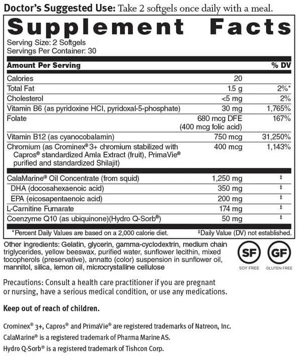 Dr. Sinatra Omega Q Plus– Omega-3 and CoQ10 Supplement Delivers Everyday Heart Health Support with 50 mg of CoQ10 and Provides Antioxidant Power (60 softgels)