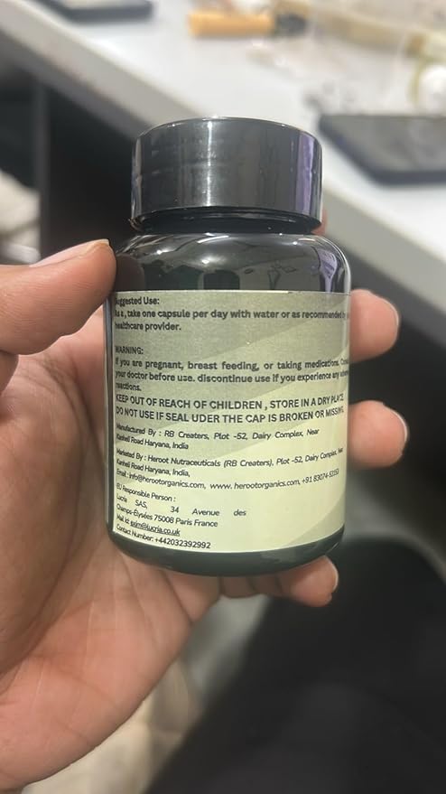 Organic Amla Capsules - Indian Gooseberry for Natural Vitamin C, Support for Skin & Hair 120 Capsules