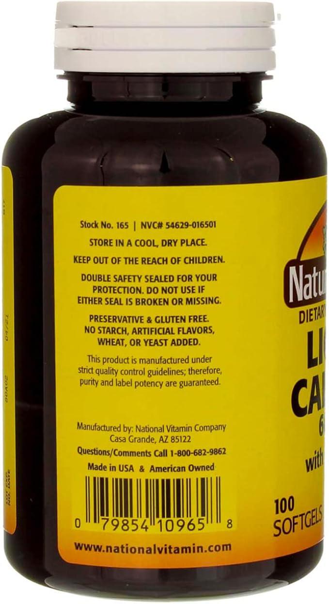 Liquid Calcium 600mg with D-3 (100 Softgels) 3 BOTTLES Total of 300 Softgels