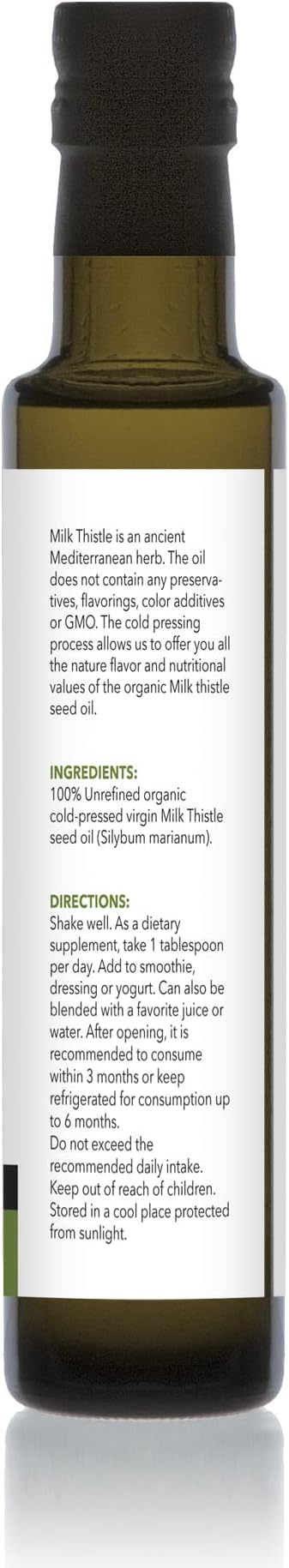 Teliaoils Milk Thistle Seed Oil Supplement (8.4 Fl oz)