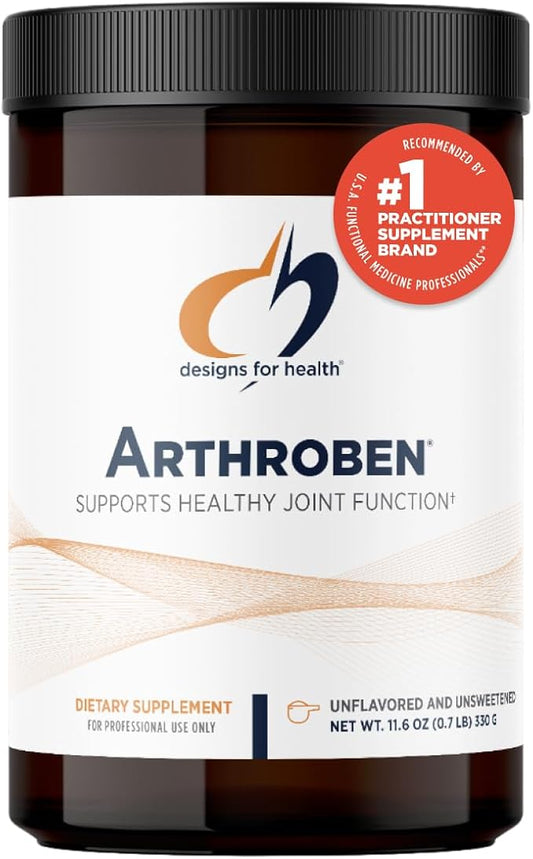 Designs for Health Arthroben Unflavored/Unsweetened - Collagen Peptides Powder + Botanicals to Help Support Healthy Joints - Peptides Drink Mix, Non-GMO (30 Servings / 330g)