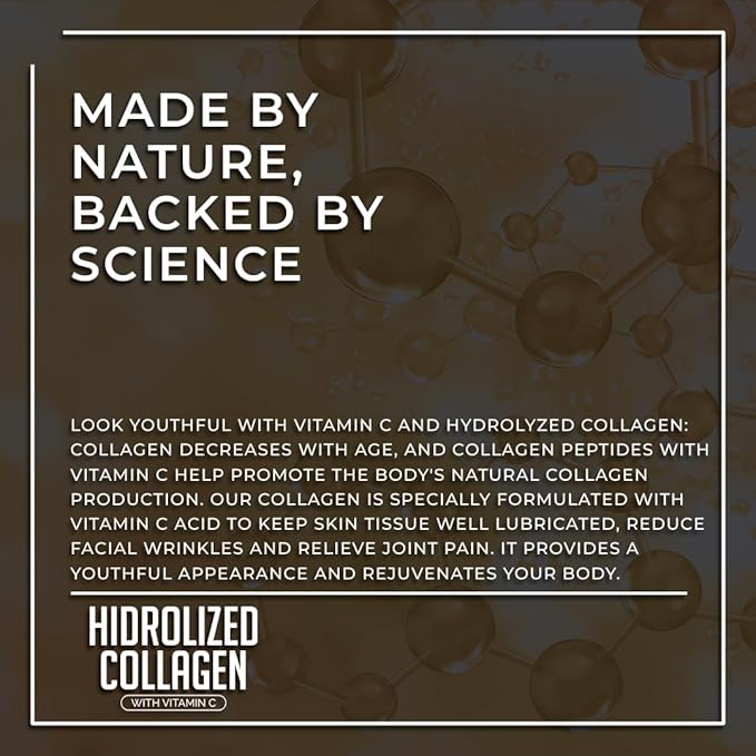 AV Orange Hydrolyzed Grass Fed Collagen with Vitamin C | Powder Supplement | Non-GMO Verified – 198gr