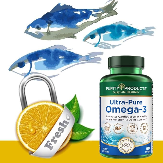 Purity Products Bundle - Men's Perfect Multi + Ultra-Pure Omega-3 Fish Oil Men's Multi Supports Healthy Testosterone, Energy +More - Omega-3 Supports Heart, Cardio Function +More* - 30 Day Supply