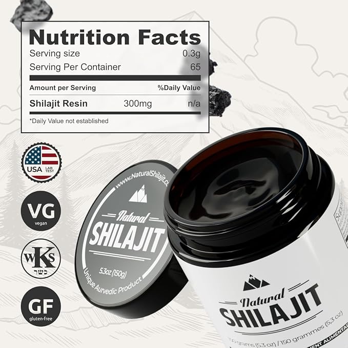 NATURAL SHILAJIT Bundle – 5.3 oz Resin + 30 Shilajit Honey Sticks with Raw Honey, Fulvic Acid & Trace Minerals for Energy & Immune Support