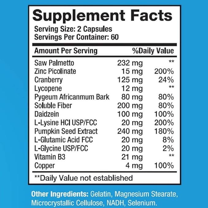 Prostate Complex, Saw Palmetto Blend 1000mg (120 Capsules)