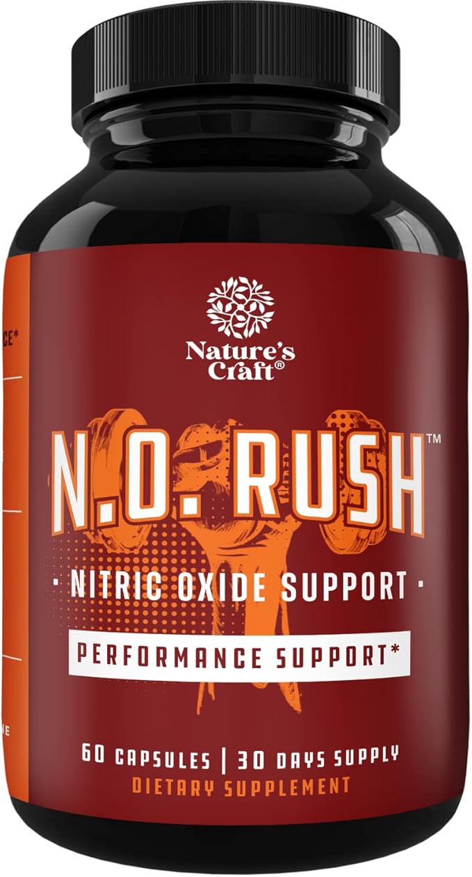 Natures Craft Energizing Nitric Oxide Supplement for Men - Nitric Oxide Pills for Men with L-Arginine L-Citrulline Amino Acids for Intense Muscle Growth, Intense Energy, and Smooth Recovery