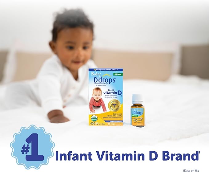 Ddrops Baby 400 IU, Vitamin D, 60 Drops 1.7mL (0.06 Fl. Oz (Pack of 1))