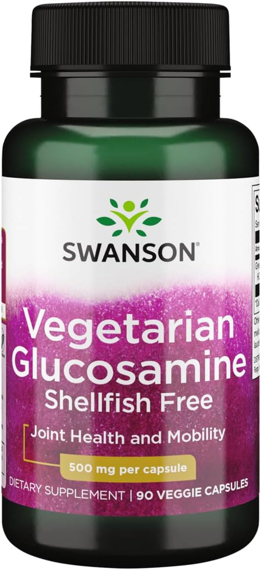 Swanson Vegetarian Glucosamine - Shellfish Free 500 Milligrams 90 Veg Capsules