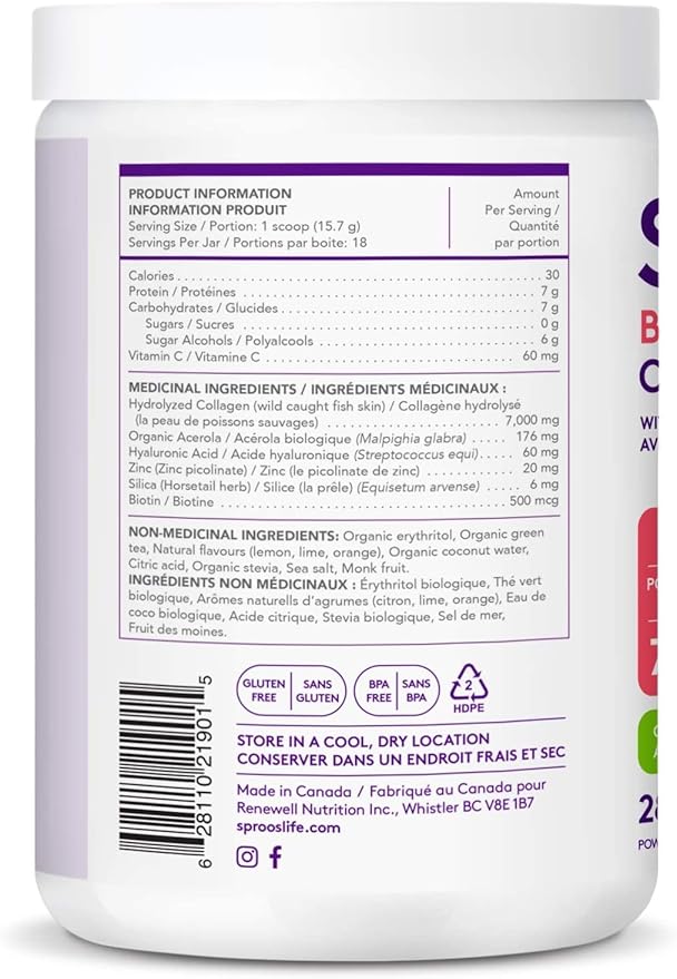 Sproos Beauty Collagen - Citrus Green Tea 283g
