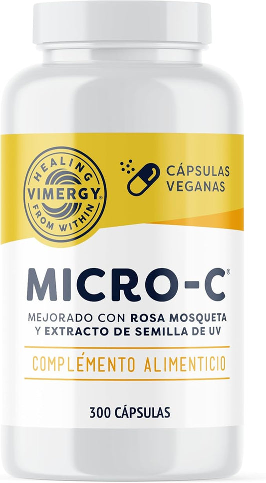 Vimergy Micro-C® Vitamin C Capsules – 500mg per Capsule, Supports Immune Health*, Promotes Collagen Production, Supports Healthy Bones*, Kosher, Vegan & Gluten-Free, Value Size 300 Capsules