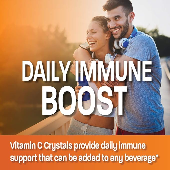 Vitamin C Powder Pure Ascorbic Acid Soluble Fine Non GMO Crystals – Promotes Healthy Immune System and Cell Protection – Powerful Antioxidant - 1 Pound (16 Ounces)