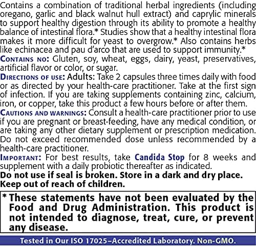 New Roots | Candida Cleanse Detox Supplement (90 Capsules), Stop Candida Overgrowth, Support Balanced Intestinal Flora with Oregano, Echinacea, Botanical Complex, Digestion Relief