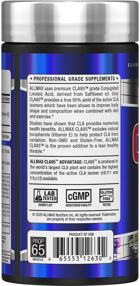 Allmax Nutrition - CLA (95% conjugated linoleic Acid) - 90 Softgels