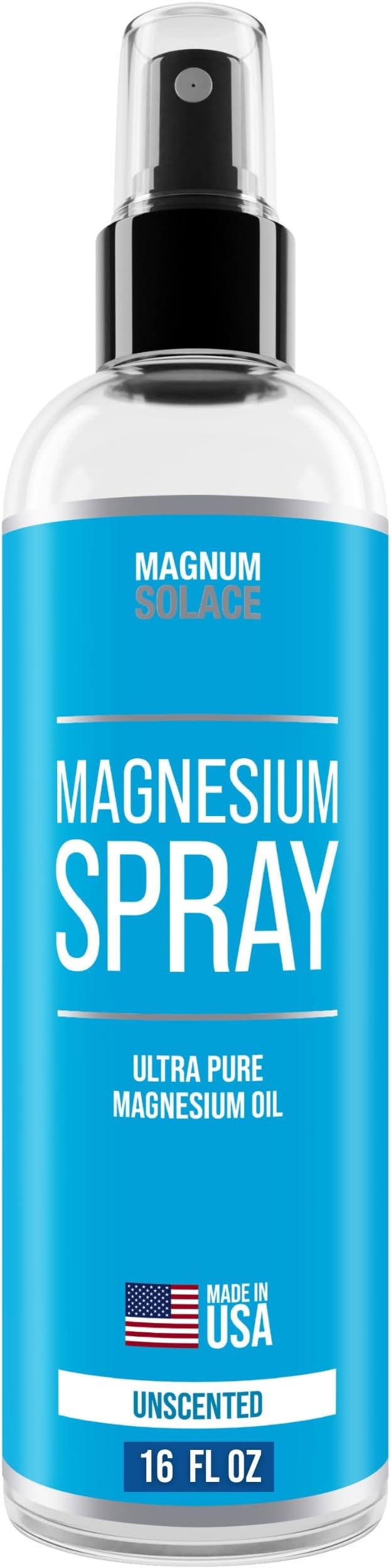 Magnesium Spray - Big 16 oz USP Grade Pure Magnesium Oil Spray - Made in USA Since 2008