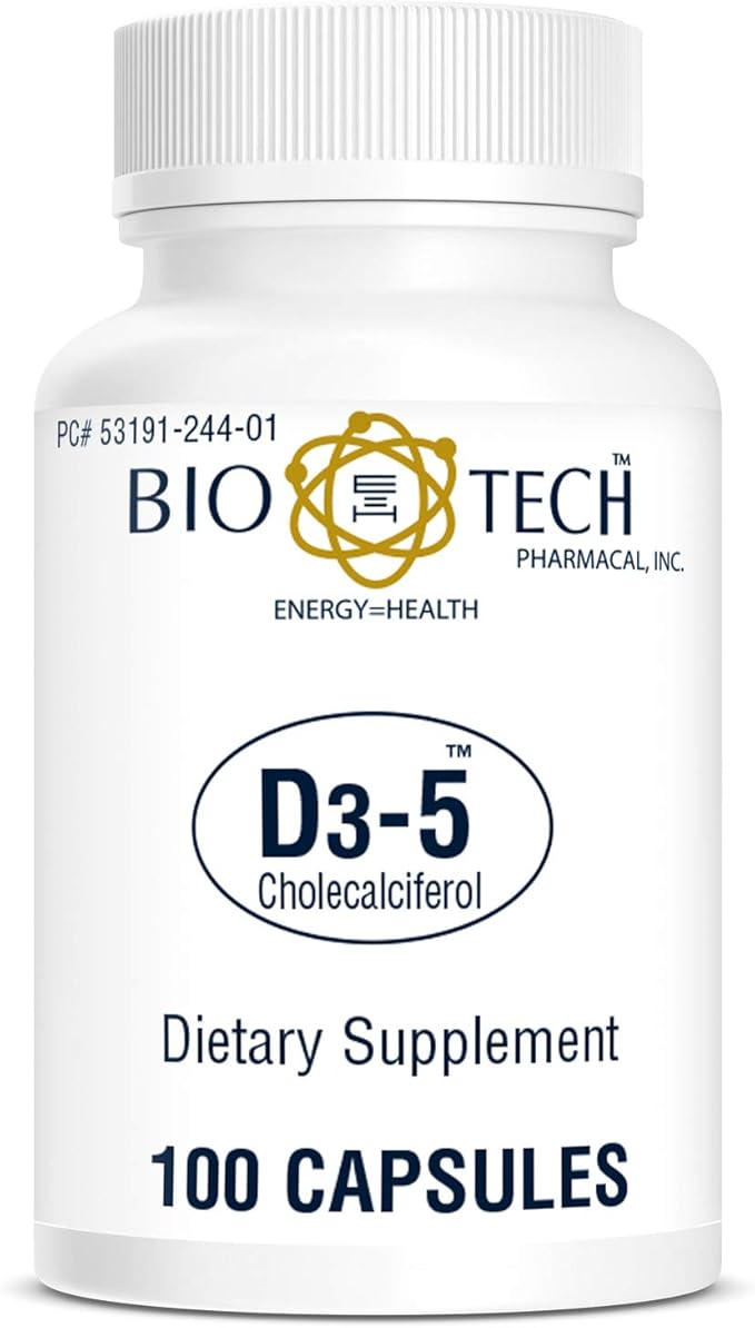 D3-5 (5000 IU) Vitamin D3 (Cholecalciferol)