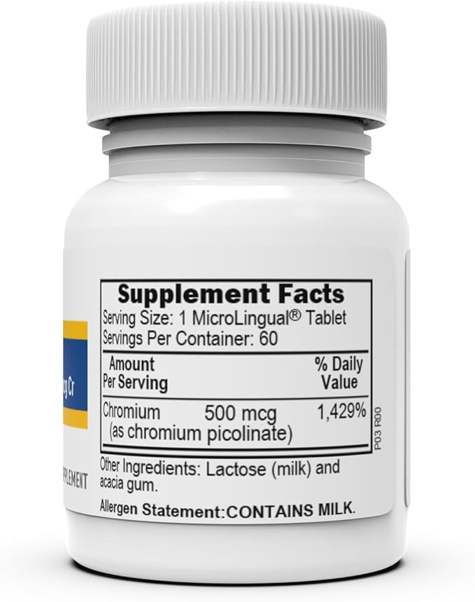 Superior Source Chromium Picolinate - Supplement Formula Supports Healthy Sugar Metabolism - 500 mcg, 50 Instant Dissolve Tablets