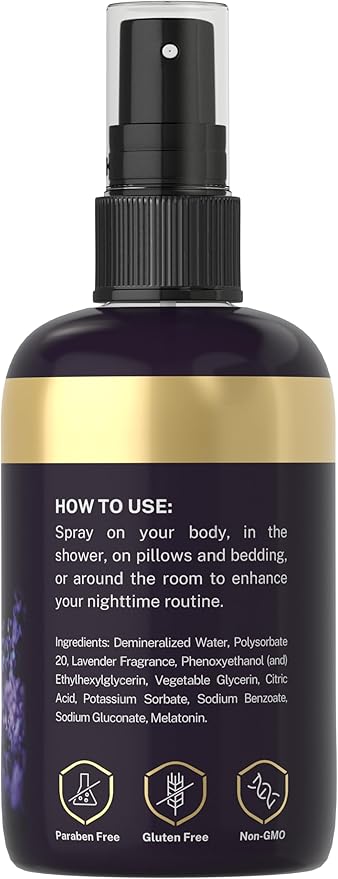 Doctor's Way Sleep Spray 8 fl oz | 3 Pack | with Lavender & Melatonin | Fragrance Pillow Spray | Non-GMO, Gluten Free, Paraben Free