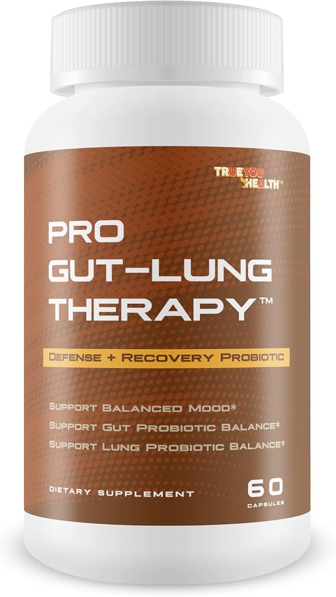 Pro Gut-Lung Therapy - Probiotic Mood Support - Defense + Recovery Probiotic - Support Balanced Mood - Support Gut Probiotic Balance - Support Lung Probiotic Balance - Overall Health Support