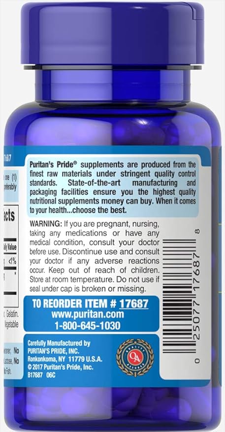 Puritan's Pride Hyaluronic Acid 100 mg-30 Capsules