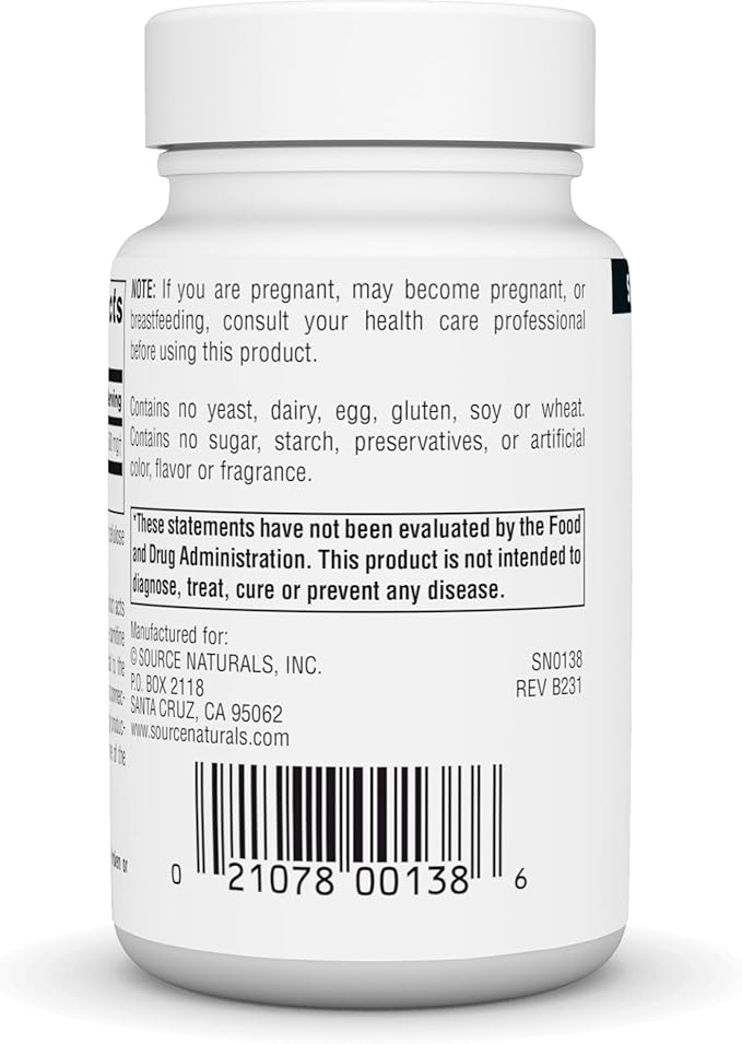 Source Naturals L-Lysine Free Form -Amino Acid Supplement Supports Energy Formation & Collagen* - 500 mg- 50 Tablets