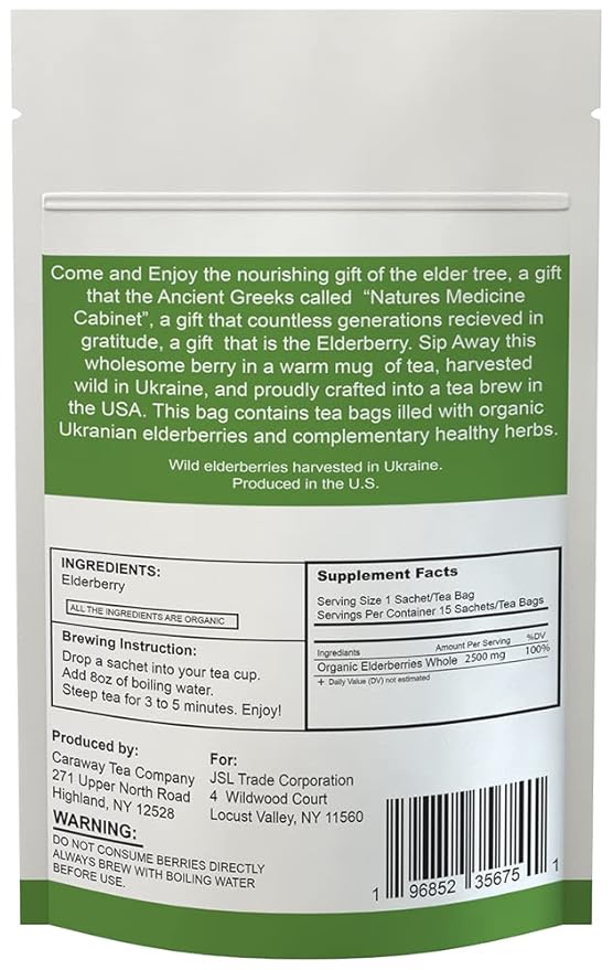 Elderberry Tea (100 ct) - Made in the USA