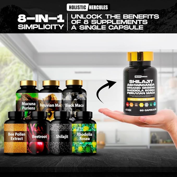 Rhino Horn - Vitality Boost - 8 in 1 Potent Shilajit Blend