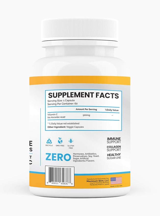 Liposomal Vitamin C Capsules - Enhanced Absorption, 60 Count