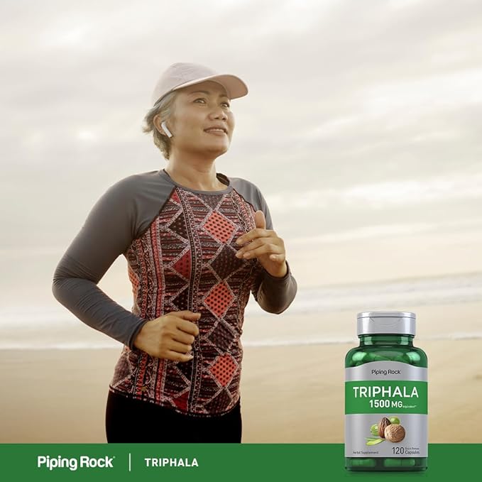 Piping Rock Triphala Capsules | 1500 mg | 120 Pills | Herb Extract | Supplement Blend | Non-GMO, Gluten Free