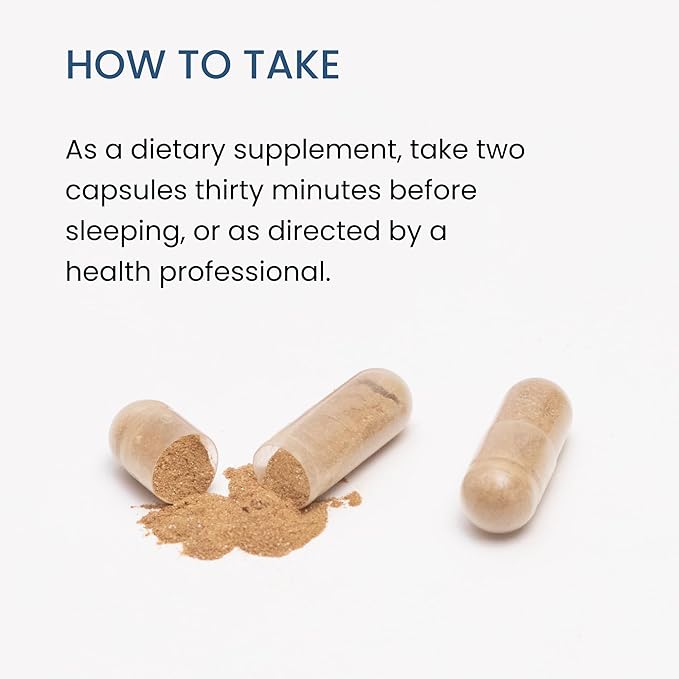 The Wellness Company Restful Sleep | 60 Capsules (1 Month Supply) | Natural Melatonin-Free Sleep Support | Non-GMO, Vegan, Gluten Free | for Gently Calming and Relaxing Mind and Body