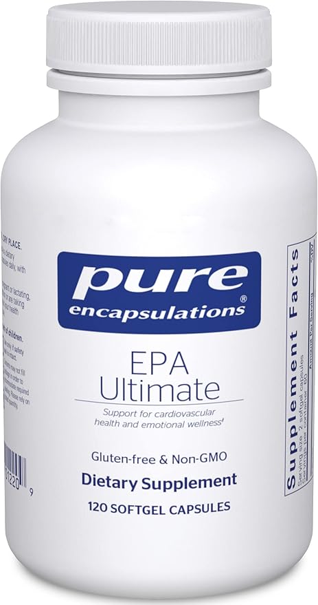 Pure Encapsulations EPA Ultimate - Eco-Friendly Supercritical CO2 Extracted EPA Fish Oil Concentrate - 120 Softgel Capsules