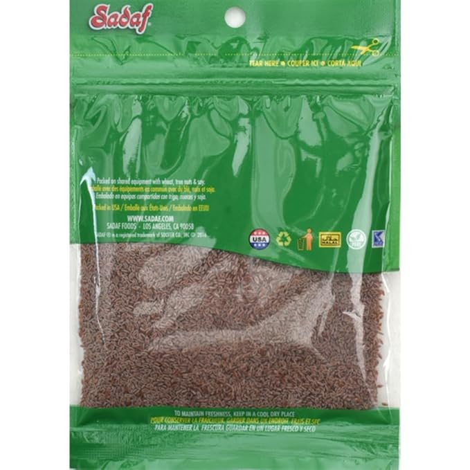 Sadaf Psyllium Seeds - Esparzeh - Psyllium Seeds for Cooking - Add a Boost to Smoothies and Dishes - Middle Eastern Cuisine - Kosher & Vegetarian - 2 oz Resealable Bag