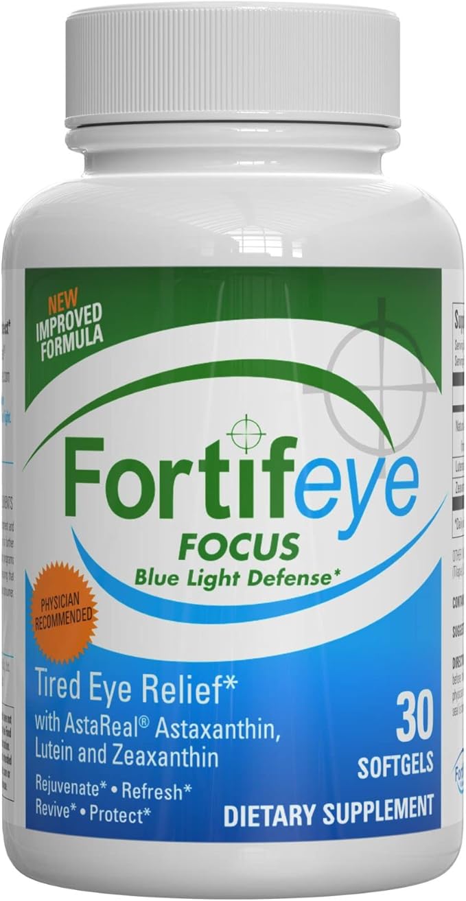 Fortifeye Blue Light and Heart Health Support Bundle | Fortifeye Super Omega Max 60 Ct & Fortifeye Focus 30 Ct
