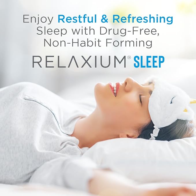 Relaxium Sleep Aid, 14-Day Supply, Non-Habit Forming, Dietary Supplement for Better Sleep, Drug-Free, Stress Relief, with Magnesium, Melatonin, GABA, Chamomile, Made in USA (28 Vegan Capsules)