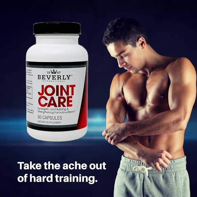 Beverly International Joint Care, 90 Capsules. All Over Joint Support. 3-Stage Building Formula with Glucosamine, Chondroitin, MSM, Hyaluronic Acid. Increase Mobility with Less Discomfort.