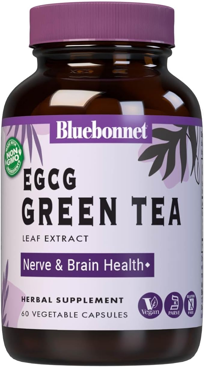 BlueBonnet EGCG Green Tea Leaf Extract Supplement, 60 Count