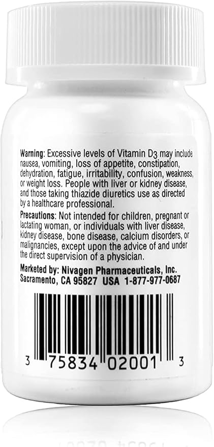 Pharmaceuticals Inc Vitamin D3 50,000, 100 Count (Pack of 2)
