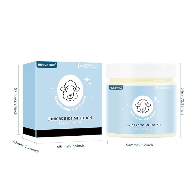 Magnesium Lotion for Kids - Magnesium Lotion for Sleep - Soothing Relief & Relaxation - Topical Magnesium Cream Helps Kids Stay Calm at Bedtime and During The Night - Without Melatonin(3.53 oz)