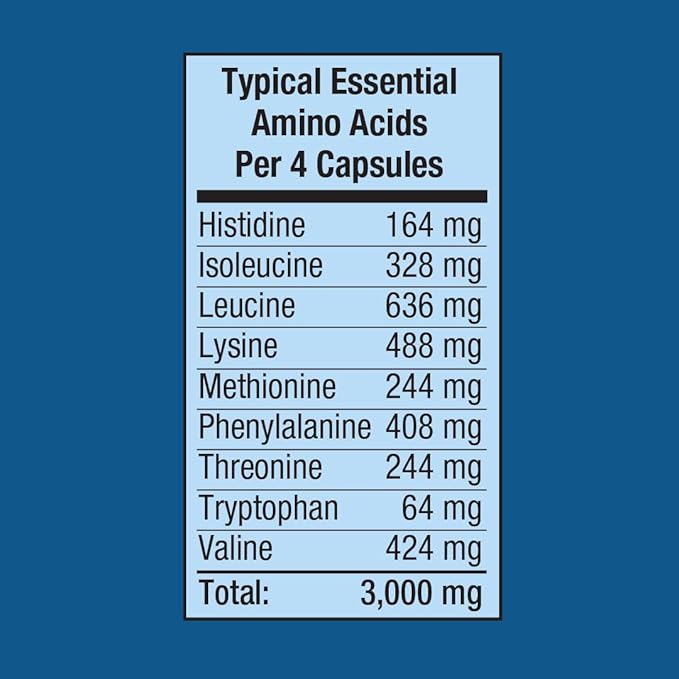 Piping Rock Amino Acid Supplement | 180 Capsules | BCAA and EAA AminoFit Complex | Non-GMO, Gluten Free | by Fitness Labs