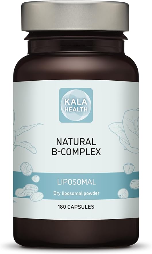 Kala Natural Liposomal B Complex Capsules with All 6 Important B Vitamins (180)